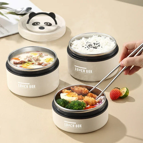 Bento Lunch Box with Insulated Bag Portable Heat Insulation Lunch Container Set Stackable Bento Boxes 304 Stainless Steel