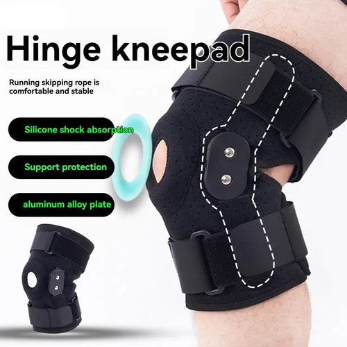 Sports Knee Protector Support Meniscus Aluminum Alloy Joint Cover Patella Hinge Running Brace Knee Pad for Protection