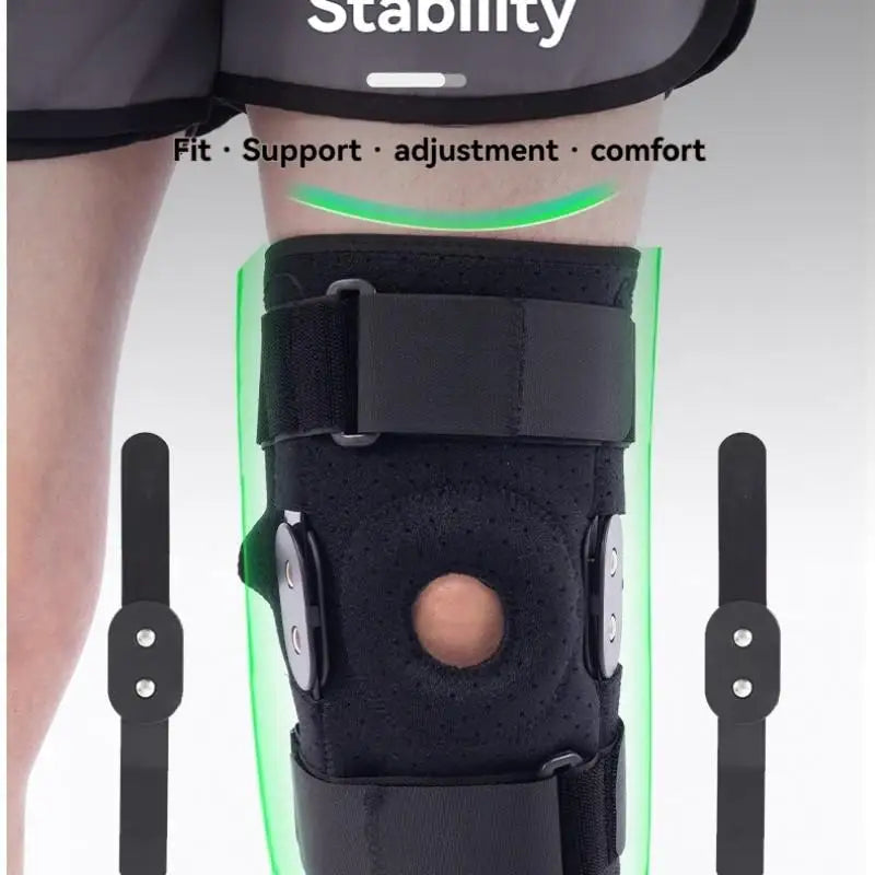 Sports Knee Protector Support Meniscus Aluminum Alloy Joint Cover Patella Hinge Running Brace Knee Pad for Protection